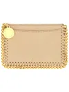 Stella Mccartney Logo Card Holder In Brown