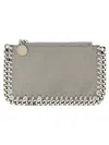 Stella Mccartney Card Holder Falabella In Gray