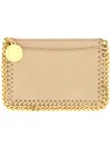 Stella Mccartney Logo Card Holder In Brown