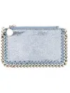 Stella Mccartney Card Holder "falabella" In Azure