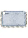 Stella Mccartney Card Holder Falabella In Azure