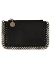 Stella Mccartney Falabella Zip Cardholder In Black