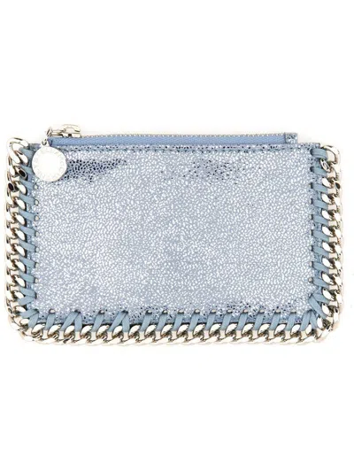 Stella Mccartney Card Holder "falabella" In Blue