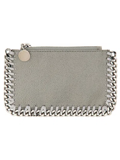 Stella Mccartney Card Holder "falabella" In Grey
