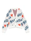 Stella Mccartney Logo-intarsia Cardigan In Multicolor