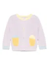 Stella Mccartney Ice-cream Motifs Cardigan In Lilla