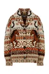 Stella Mccartney Embroidered Wool Fair Isle Oversize Cardigan