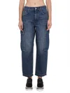 Stella Mccartney High-waisted Cropped Leg Jeans In Blue