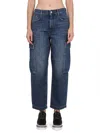 Stella Mccartney High-waisted Cropped Leg Jeans In Blue