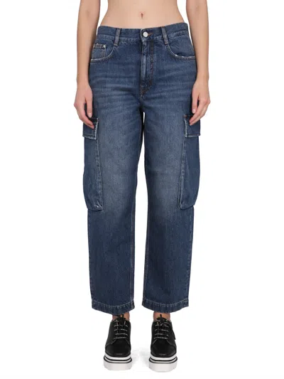 Stella Mccartney Cargo Jeans In Blue