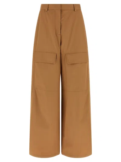 Stella Mccartney Cargo Pants Beige In Brown