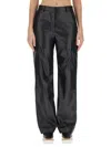 Stella Mccartney Black Cargo Pants In Black