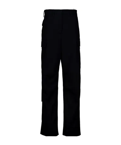 Stella Mccartney Cargo Straight Trousers In Black