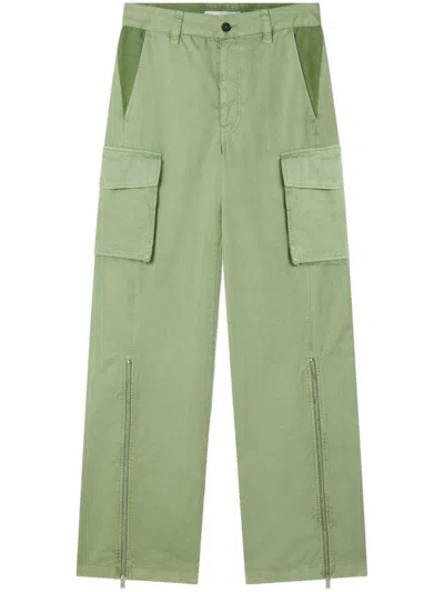 Stella Mccartney Cargo Trousers In Verde