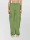Stella Mccartney Cargo Utility Pants Multiple Pockets In Green
