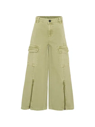 Stella Mccartney Cargo Zip Trousers In Green