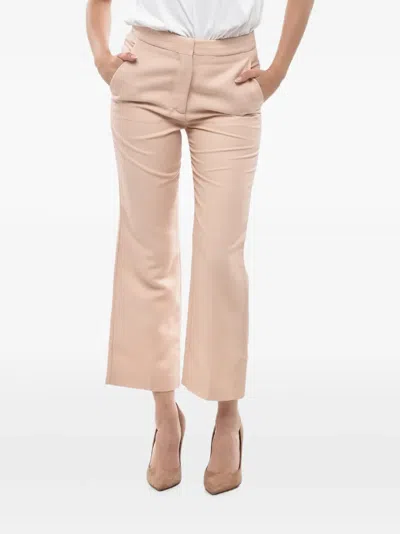 Stella Mccartney Carlie Cropped-fit Trousers In Purple