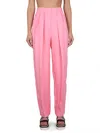 Stella Mccartney Pleated Baggy Trousers In Pink