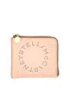 Stella Mccartney Zipped Wallet In Light Pink