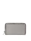 Stella Mccartney Falabella Chain Detail Zip-around Wallet In Gris Claro