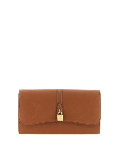 Stella Mccartney Wallet On Chain In Brown