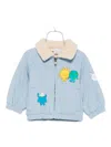 Stella Mccartney Cartoon-patch Denim Jacket In Blue