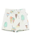 Stella Mccartney Cartoon-print Shorts In Green