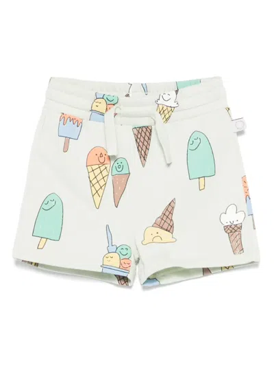 Stella Mccartney Babies' Cartoon-print Shorts In Green