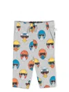 Stella Mccartney Cartoon-print Track-pants In Grey