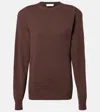 Stella Mccartney Cashmere And Wool Sweater In Burgundy