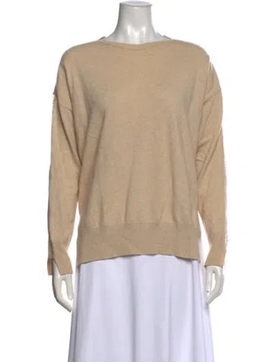 Pre-owned Stella Mccartney Cashmere Bateau Neckline Sweater In Brown