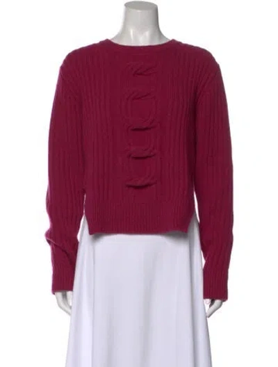 Pre-owned Stella Mccartney Cashmere Bateau Neckline Sweater In Purple