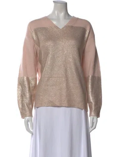 Pre-owned Stella Mccartney Cashmere Colorblock Pattern Sweater