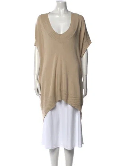 Pre-owned Stella Mccartney Cashmere Cowl Neck Sweater In Neutral