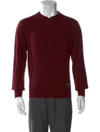 Pre-owned Stella Mccartney Cashmere Crew Neck Pullover In Burgundy