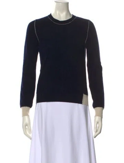 Pre-owned Stella Mccartney Cashmere Crew Neck Sweater In Blue