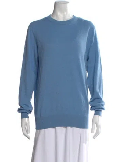 Pre-owned Stella Mccartney Cashmere Crew Neck Sweater In Blue