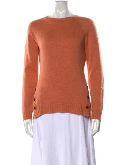 Pre-owned Stella Mccartney Cashmere Crew Neck Sweater In Orange