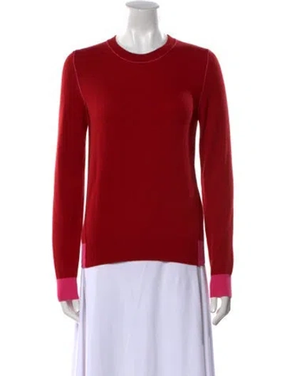 Pre-owned Stella Mccartney Cashmere Crew Neck Sweater In Red