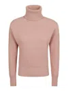 Stella Mccartney Women's High Neck Cashmere Sweater In Pink