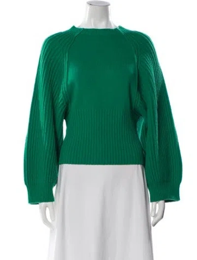 Pre-owned Stella Mccartney Cashmere Scoop Neck Sweater In Green