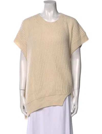 Pre-owned Stella Mccartney Cashmere Scoop Neck Sweater In Neutral