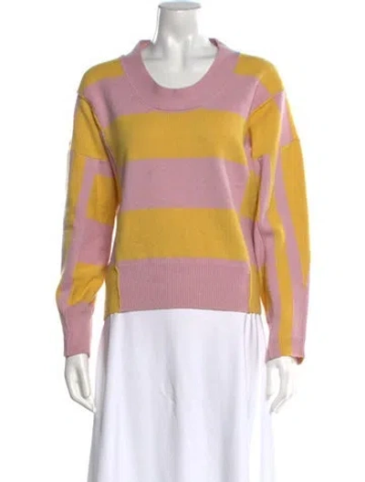 Pre-owned Stella Mccartney Cashmere Striped Sweater In Pink