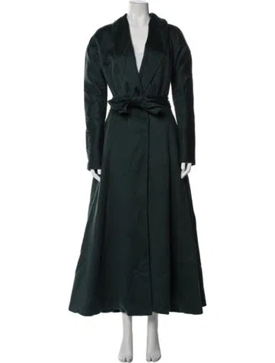 Pre-owned Stella Mccartney Cashmere Trench Coat In Green