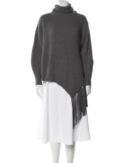 Pre-owned Stella Mccartney Cashmere Turtleneck Sweater In Gray