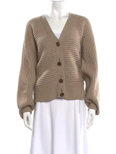Pre-owned Stella Mccartney Cashmere V-neck Sweater In Neutral