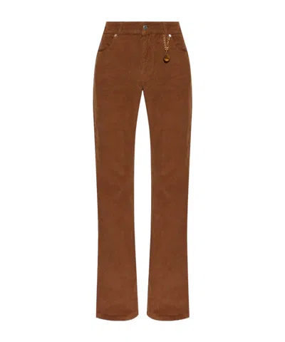 Stella Mccartney Casual Pants With Belt Loops In Brown
