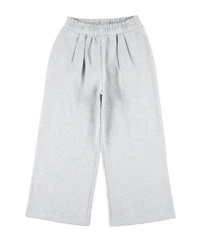 Stella Mccartney Kids' Casual Trousers With An Elasticated Waist In Gray