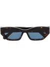 Stella Mccartney Cat-eye Embellished Sunglasses In Brown