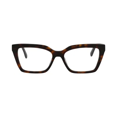 Pre-owned Stella Mccartney Cat Eye Frame Acetate Optical Frames 'havana/transparent' | Brown | Women's Size On